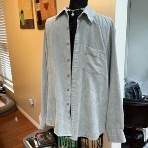 Men’s Soft Suede VanHeusen L gray/sliver clean excellent